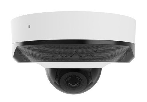 Camera supraveghere IP dome Ajax DomeCam(W)-76024, 8MP, 4mm, IR 30m, recunoastere AI, Microfon, slot microSD, PoE, IP65
