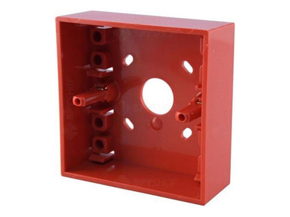 Doza buton manual adresabil Fireclass FC420CPB-STD, montaj aparent, rosu