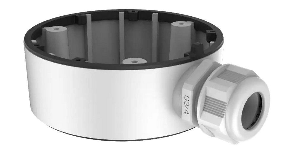 Doza de conexiuni rotunda, aluminiu, diametru montaj 111mm, Hikvision DS-1280ZJ-TR13