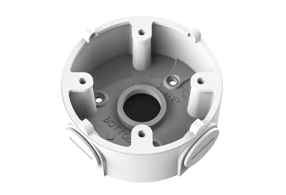 Doza de conexiuni rotunda pentru camere de supraveghere, aluminiu, diametru 96.7mm, inaltime 37.2mm, Dahua PFA13A-E