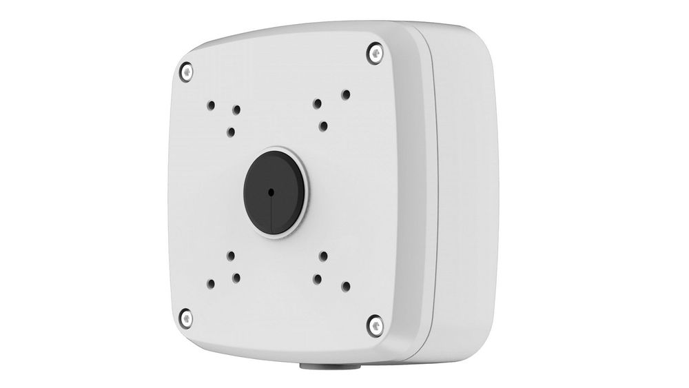 Doza patrata de conexiuni anti-coroziune Dahua PFA121A, protectie IP66, aliaj aluminiu, culoare alba