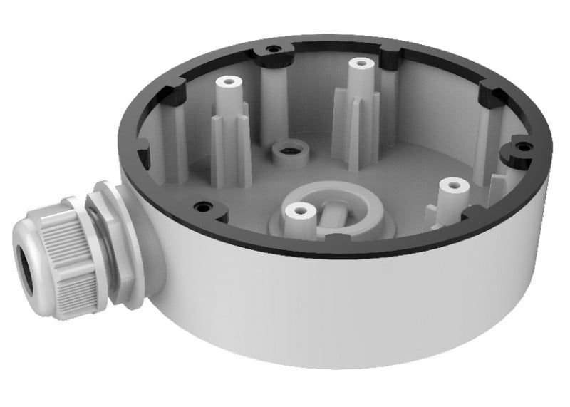 Doza din aluminiu pentru camere de supraveghere, Hikvision, diametru montaj 120mm, DS-1280ZJ-DM46