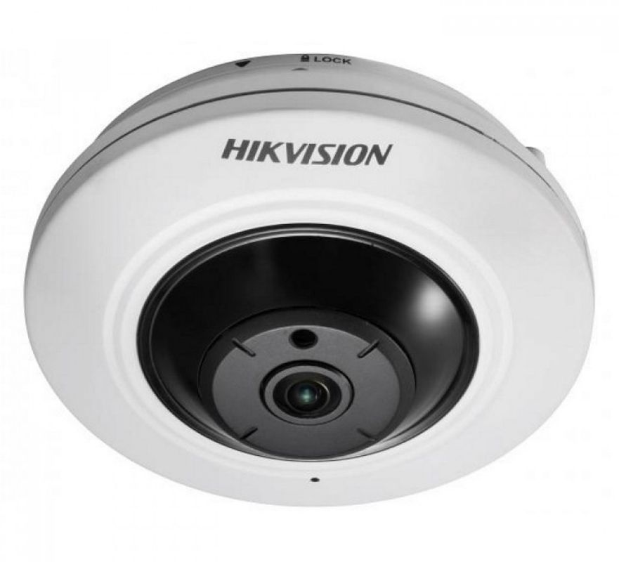 Camera Fisheye 180°, Hikvision DS-2CD2935FWD-I(1.16mm), 3MP, 1.16mm, IR 8 metri, slot MicroSD, PoE