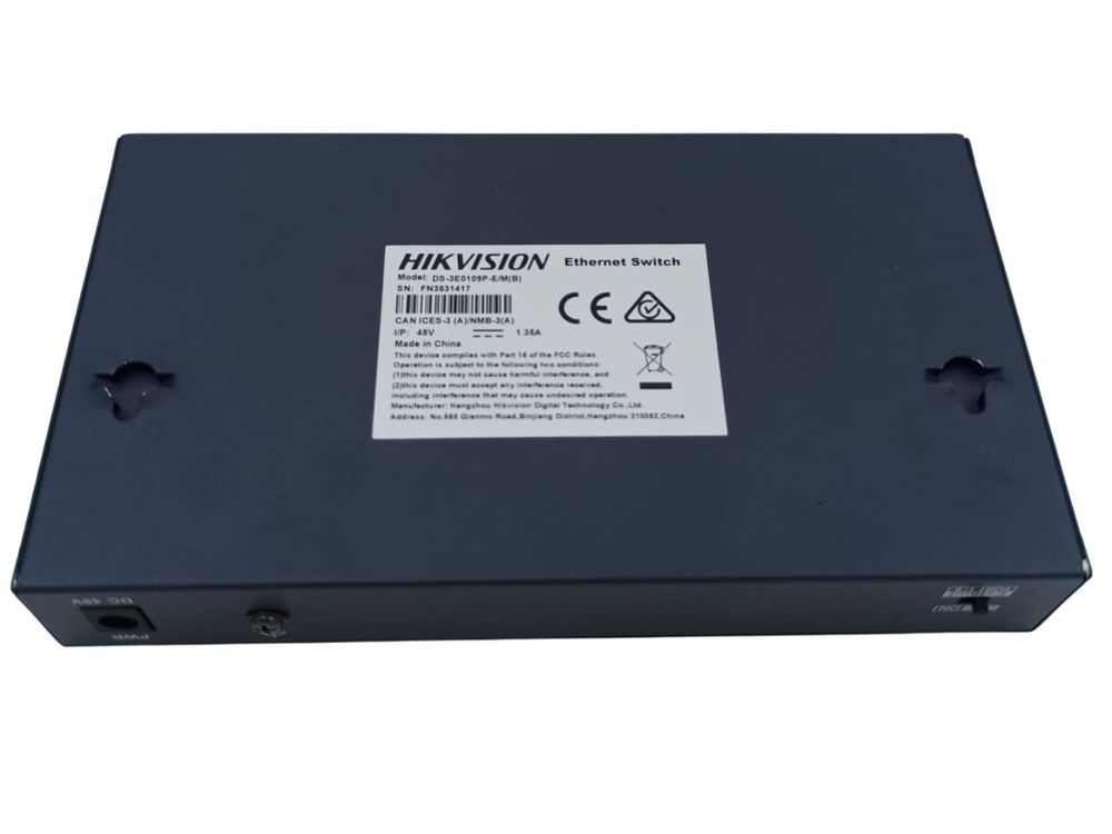 [RESIGILAT] Switch PoE 8 canale Hikvision DS-3E0109P-E/M(B)-R1, 30W Max per port, 10/100Mbps