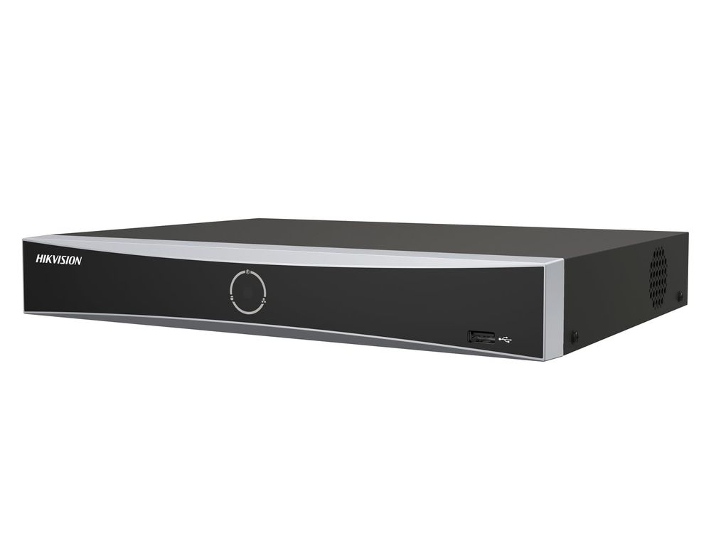 NVR 8 canale AcuSense Hikvision DS-7608NXI-K1(D), pana la 12MP, Latime de banda 80Mbps, 1x port SATA