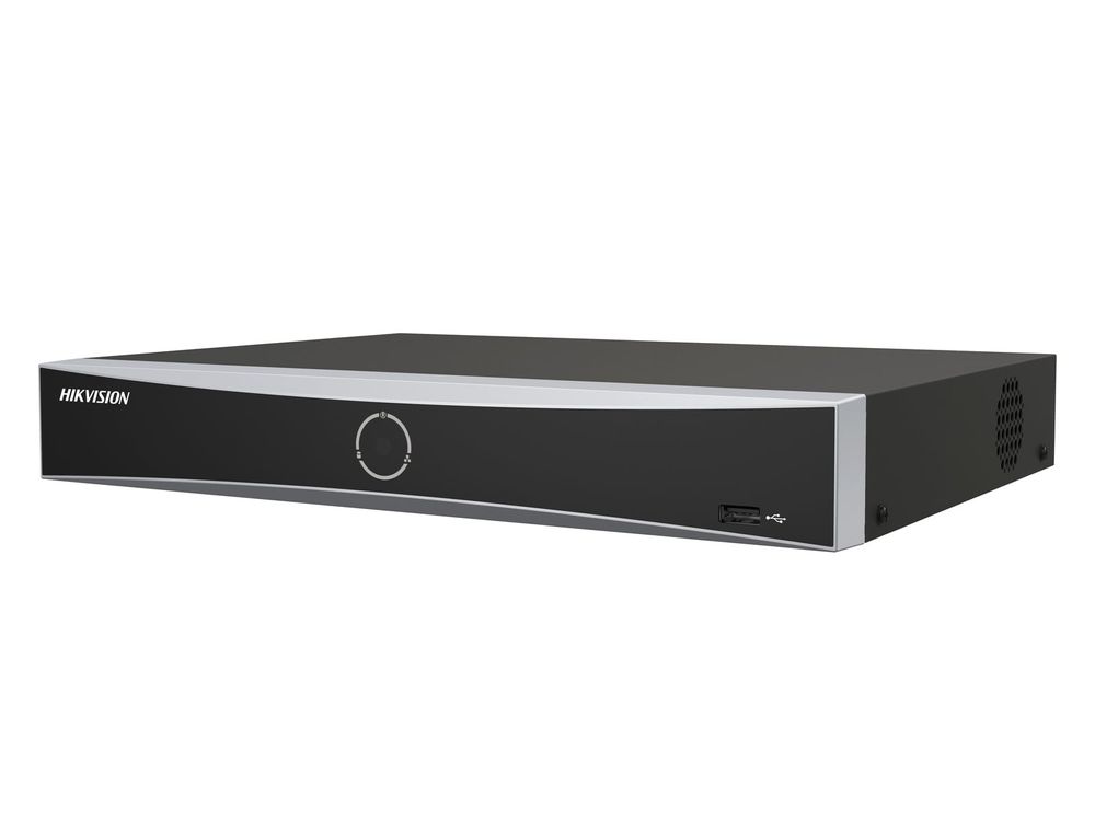 NVR 16 canale AcuSense Hikvision DS-7616NXI-K1(D), 4K 8MP, latime banda 160Mbps, 1 port SATA
