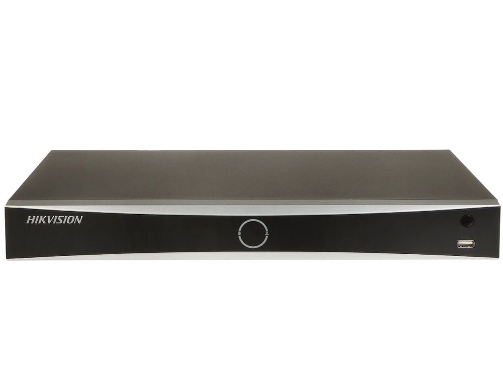 NVR 16 canale Hikvision DS-7616NXI-K2/16P(D), AcuSense, 12MP, latime banda 160Mbps, 2x port SATA max 16TB, PoE, functii AI