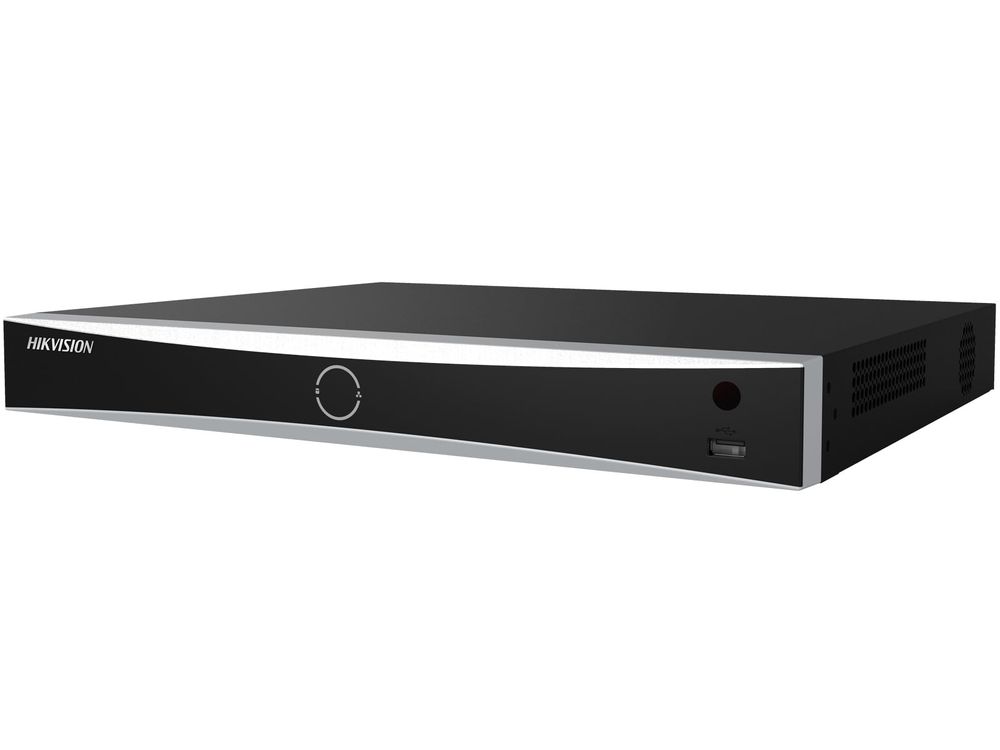 NVR 16 canale PoE Hikvision DS-7716NXI-K4/16P(D), 4K, AcuSense, latime de banda 160Mbps, 200W, 4 porturi SATA