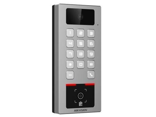 Terminal control acces Hikvision Hilook DS-K1T502DBWX-CQR, 2MP, RS-485, Wiegand, Wi-Fi, Bluetooth, 1x RJ45 100Mbps, IP65, IK09, aplicatie mobila