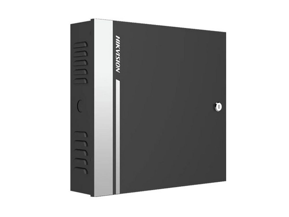 Centrala control acces Hikvision DS-K2811, TCP/ IP, RS-485, Wiegand, 10.000 utilizatori, 50.000 evenimente, pentru o usa, sursa cu back-up