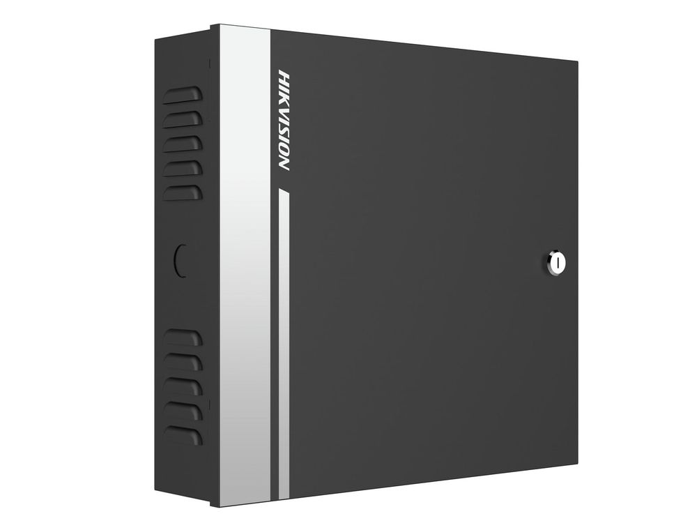 Centrala control acces Hikvision DS-K2812, TCP/ IP, RS-485, Wiegand, 10.000 utilizatori, 50.000 evenimente, 2 usi, sursa cu back-up