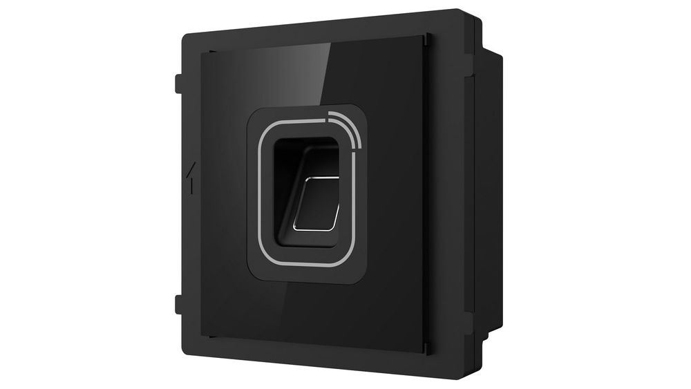 Control acces cu amprenta si card pentru videointerfon modular Hikvision DS-KD-MFB, M1/Desfire 13.56MHz, 1000 amprente, 6000 carduri, IP65
