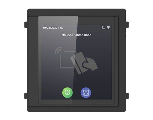 Modul afisaj IPS touch screen, 4 inch, pentru Interfon modular, Hikvision DS-KD-TDM
