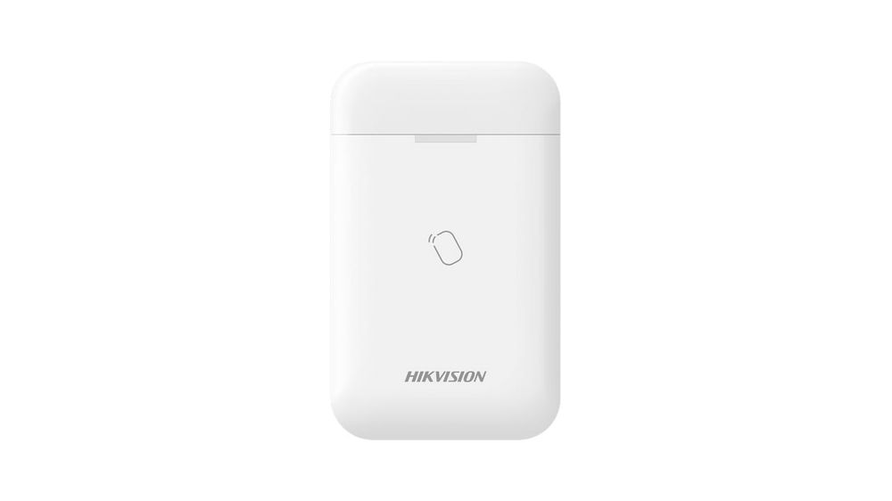 Cititor de tag-uri wireless Hikvision, 868 MHz, LED feedback, armare pe zone, DS-PT1-WE(B)