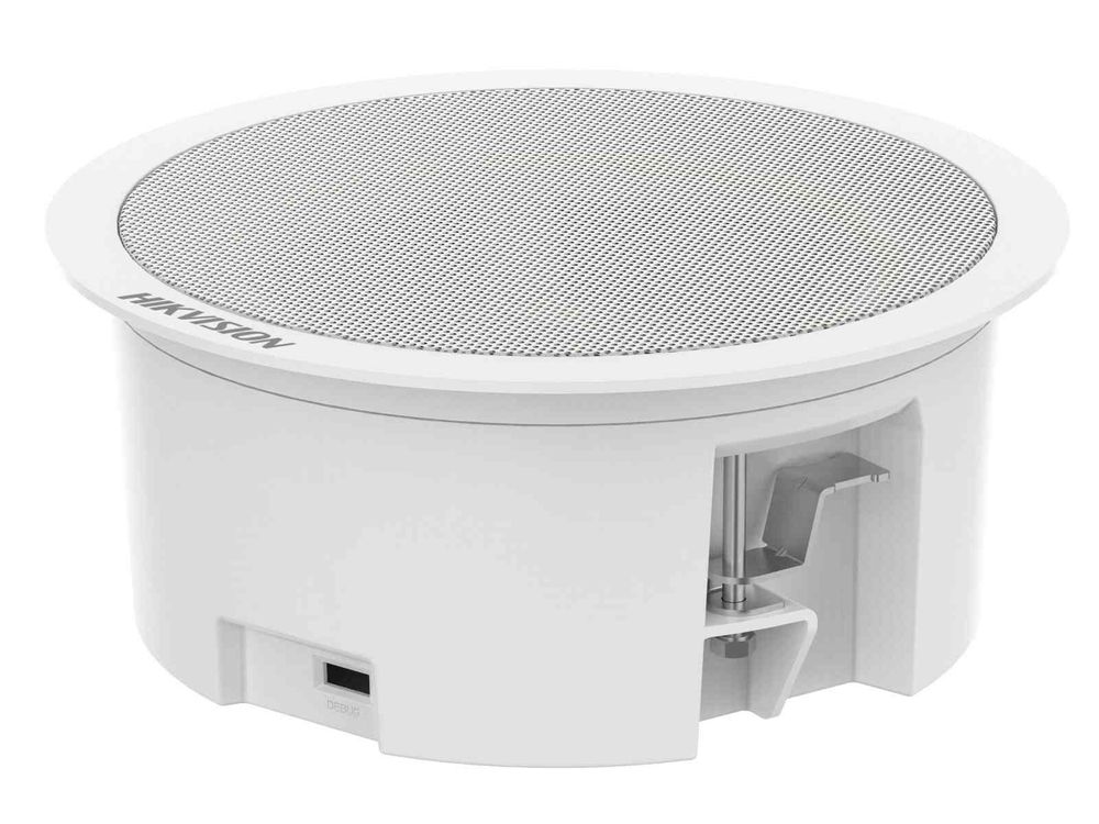 Difuzor secundar tavan Hikvision DS-QAZ0206G1-S, 6W, 5 inch, 8 Ohm, TTS, alb