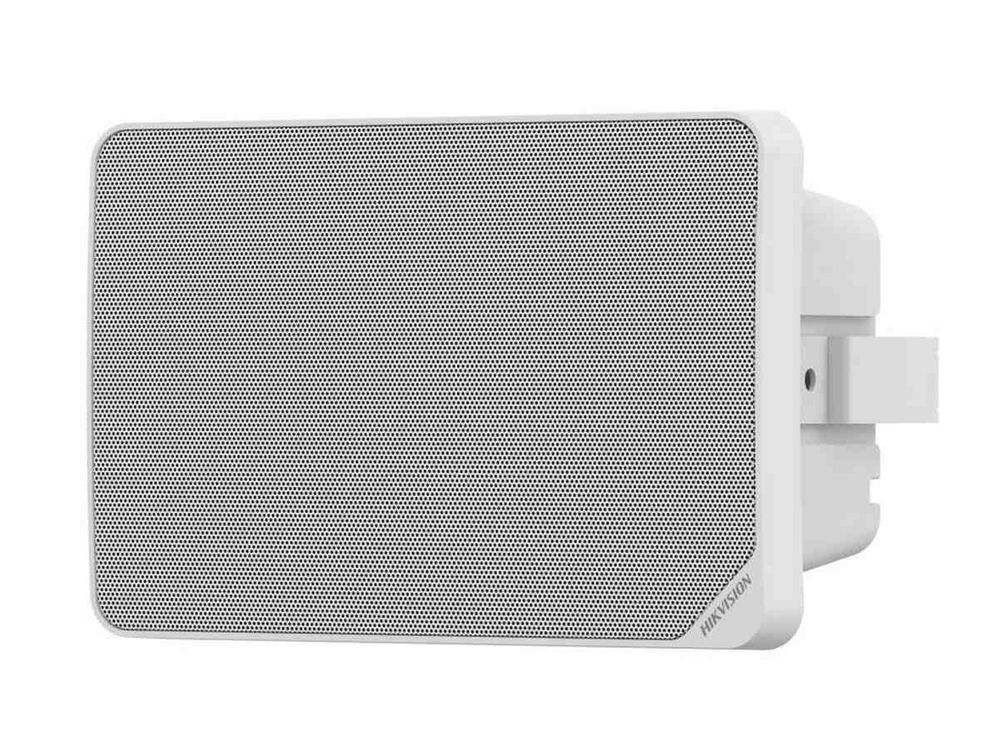 Boxa IP perete Hikvision DS-QAZ1120G1R-B, 20W, 8 ohm, microfon dublu, audio bidirectional, Bluetooth 5.0, SIP/ONVIF, slot 64GB, jack 3.5