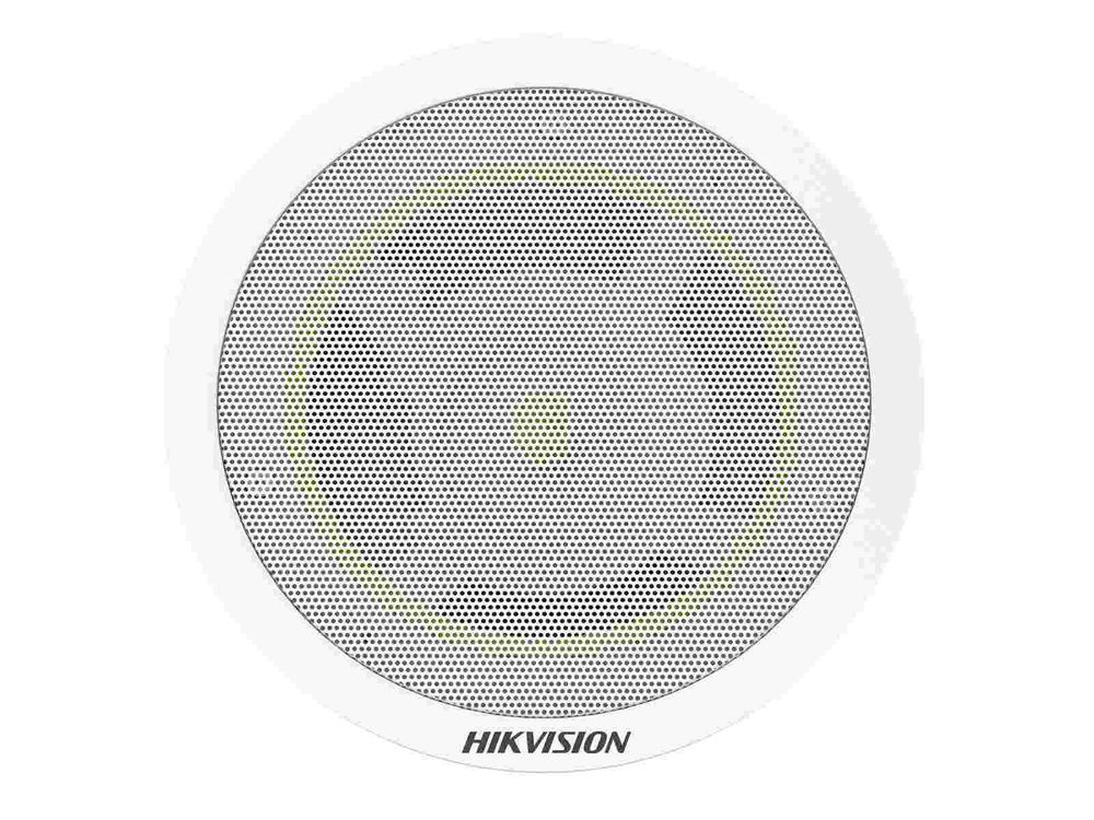 Difuzor tavan IP Hikvision DS-QAZ1206G1-BE, 6W, 8 Ohm, 300Hz-15kHz, PoE 802.3at, Bluetooth, 100dB, alb