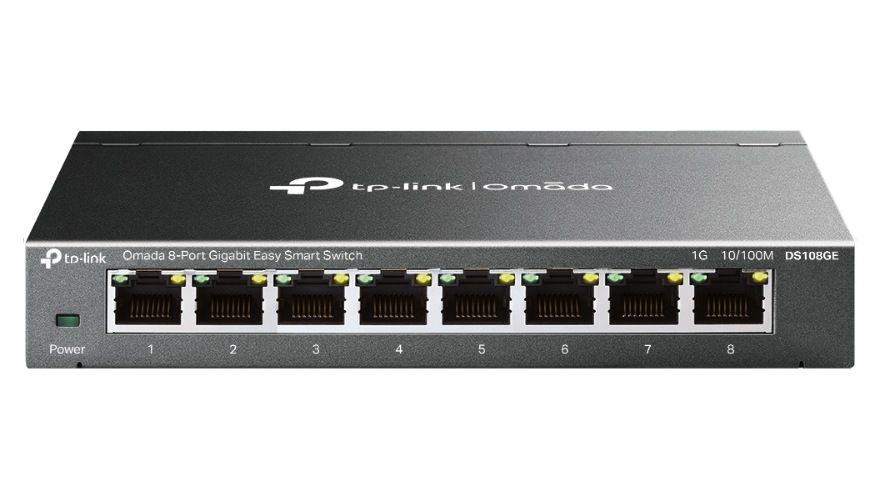 Switch cu 8 Porturi Gigabit Tp-Link Omada DS108GE, fara management, Plug and Play