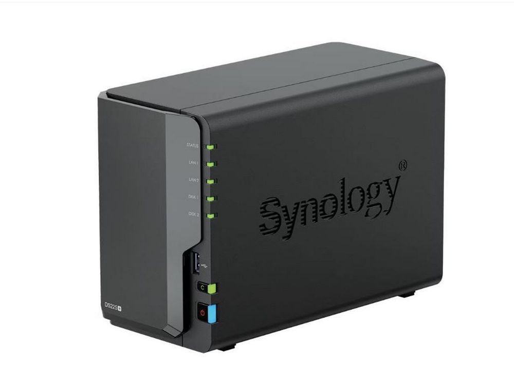 NAS Synology DS225+, 2GB, 2 porturi LAN, 2 porturi USB 3.2