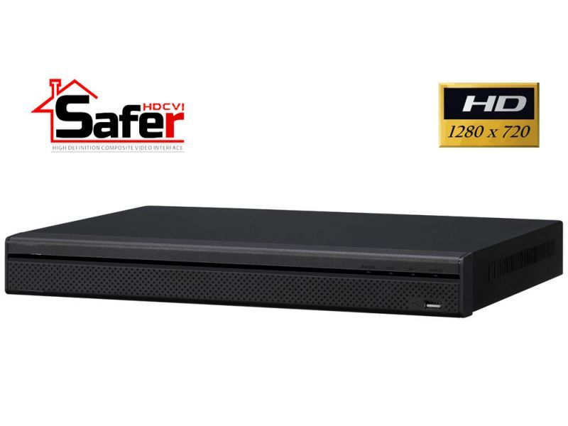 DVR 32 Canale HDCVI 720p 2xHDD Safer Tribrid