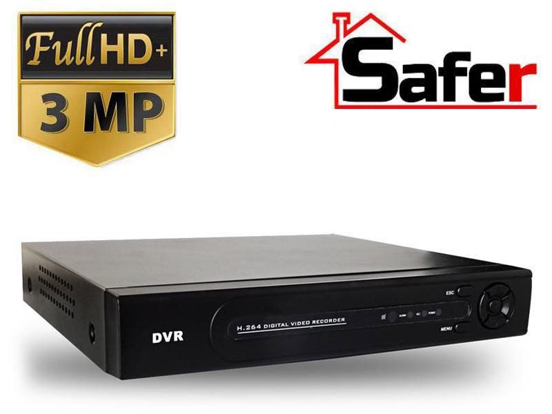 Dvr 4 canale Pentabrid AHD/CVI/TVI/CVBS/IP 3MP Safer