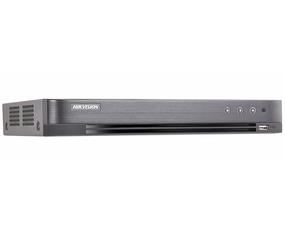 Dvr 8 canale, 5 Megapixeli, 4 audio, H265+, Audio over Coax, Hikvison DS-7208HUHI-K1(S)