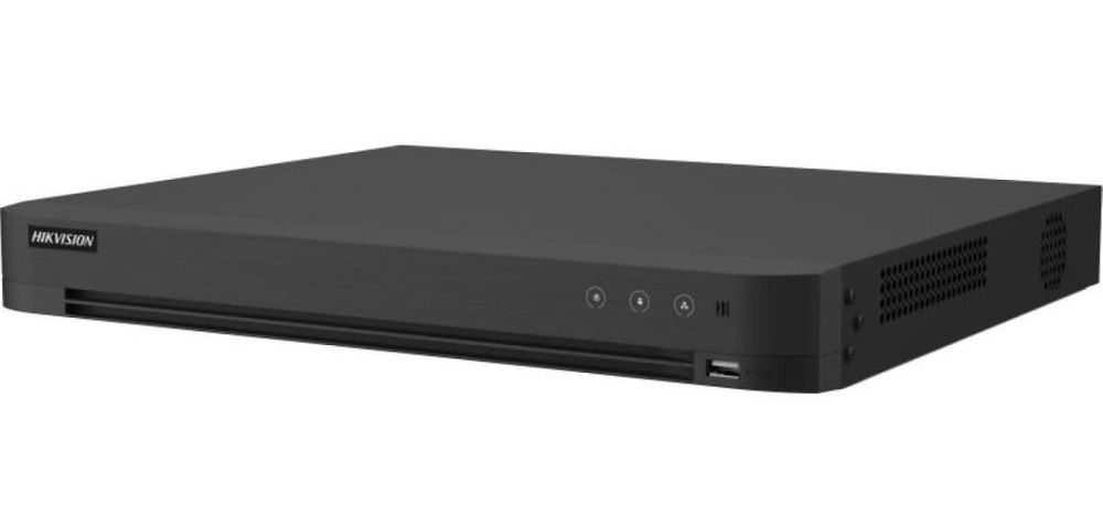 DVR 8 canale Hikvision AcuSense iDS-7208HTHI-M2-XT(4A+8/4ALM), 4K, H.265 Pro+, recunoastere faciala, protectie perimetrala