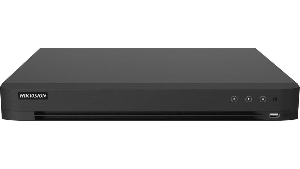 DVR supraveghere hibrid Hikvision AcuSense IDS-7216HUHI-M2/XT, 16 canale, detectie persoane/vehicule, 2xHDD, 4K