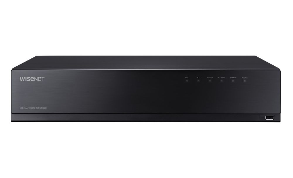 DVR 16 canale, Pentabrid Hanwha HRX-1635, 5 in 1, 4K - 8MP, 8x slot SATA, 128Mbps, Alarma 16/4