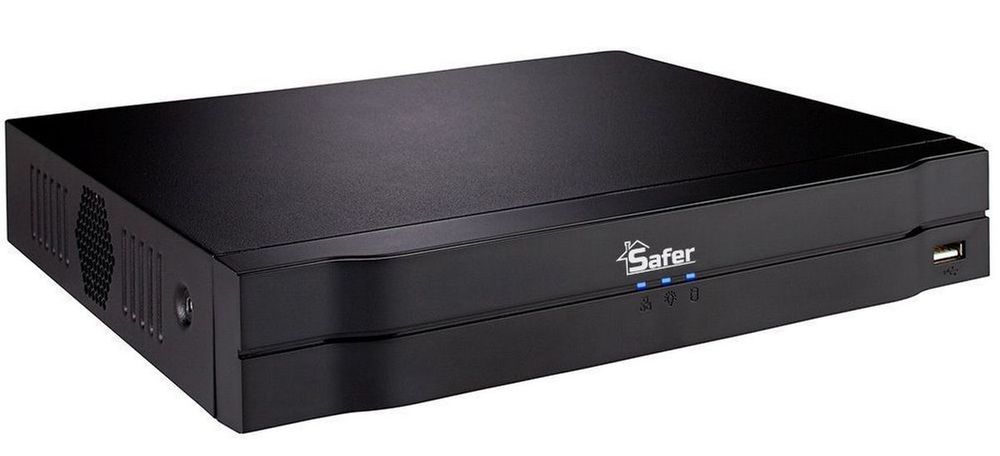 DVR 16 canale Pentabrid Safer, pana la 8MP 4K, Audio prin HDCVI, Detectie Miscare, 1x SATA, SAF-16X-8MP