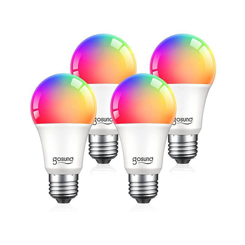 Set 4 buc Led Wifi RGB 8W, 6500K+RGB compatibil Tuya dulie E27 Gosund WB4