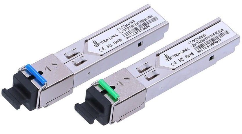 Set module SFP Single mode WDM conector SC - 3 KM, Extralink EX.2220