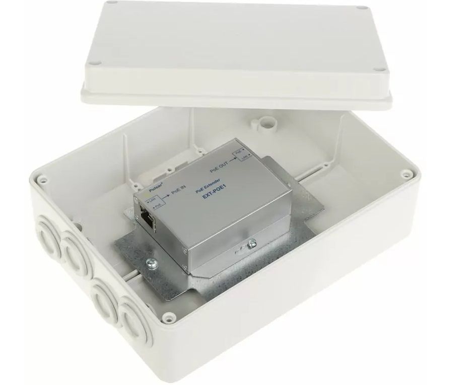 Extender PoE 802.3 af/at, 100 Mbps, 15.4W Pulsar EXT-POE1H