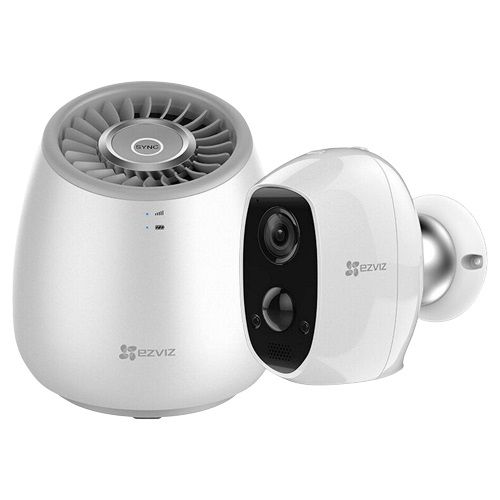 Pachet camera Wi-Fi si unitate centrala cu baterii si conexiune 4G, EZVIZ C3A+WLB