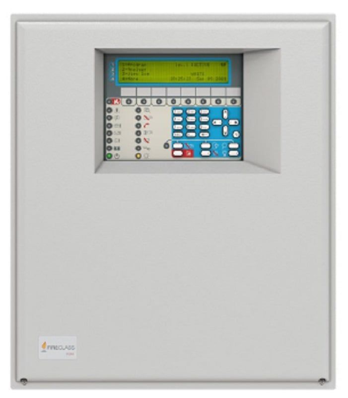Centrala antiincendiu adresabila 3 bucle (o bucla cu 3 circuite), 250 detectori, 128 zone, comunicator PSTN, FIRECLASS FC503