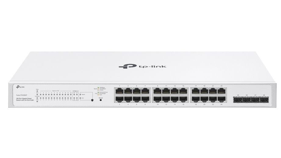 Switch Smart, Tp-Link Festa FS328GP, 28 porturi Gb, 24x PoE+, 4x Gb SFP, 250W, management, ZTP, SON, VLAN, ACL, carcasa metal, montare in rack
