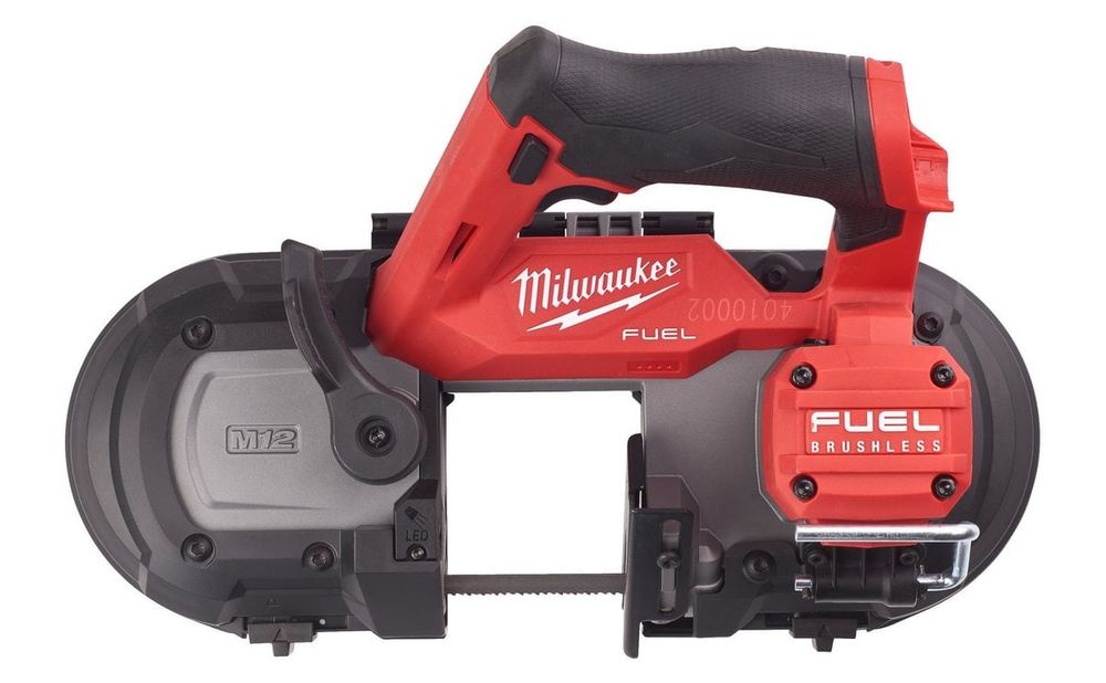 Fierastrau cu banda M12 Milwaukee, subcompact, 64mm, declansator de viteza, carlig metalic, LED, 4933478440