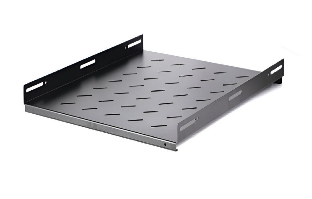 Raft fix 1U, pentru rack 19 inch, adancime 550 mm, otel SPCC, capacitate 90 kg, SAF-FIX550-RK800FLOOR