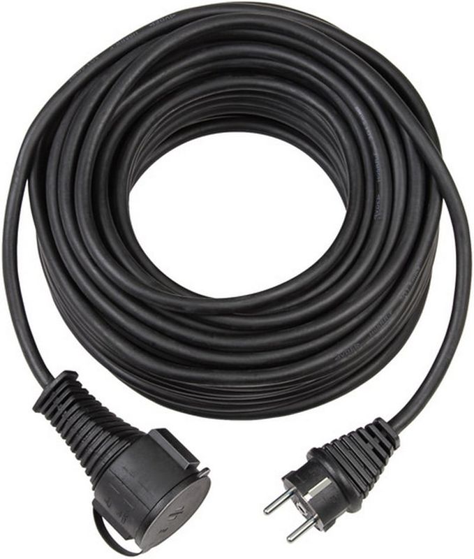 Cablu cupru 3 x 2.5, 20M, cu stecher si cupla, negru, FS-UK2025