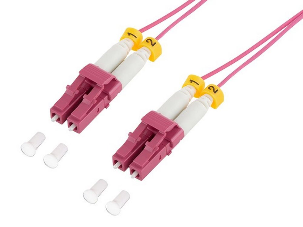 Patchcord fibra optica LogiLink, multimode, 3m, super subtire 1.2 mm, LC-LC duplex, LSZH, FS4LC03
