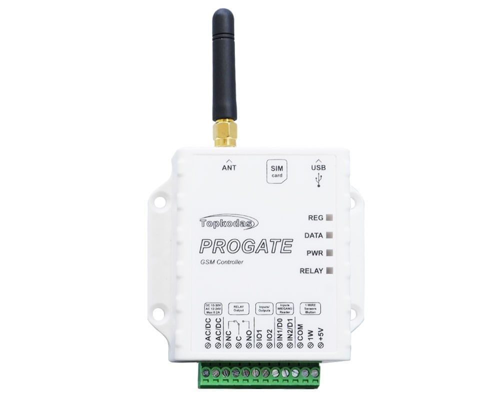Releu GSM cu SIM 4G pentru deschidere porti, bariere, automatizari sau yale, NC-NO, 12-24V, Wiegand, PROGATE-4G