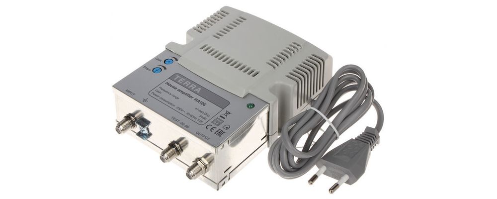 Amplificator semnal video analogic, 34dB, conector BNC, alimentare 220V, Terra HA-126