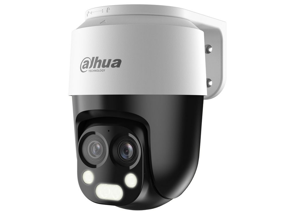 Camera de supraveghere HDCVI Dahua HAC-PT1200B-IL-A-E2Z, 2MP, rotire de pe mobil, IR+LED, 2x lentile fixe, microfon, IP66