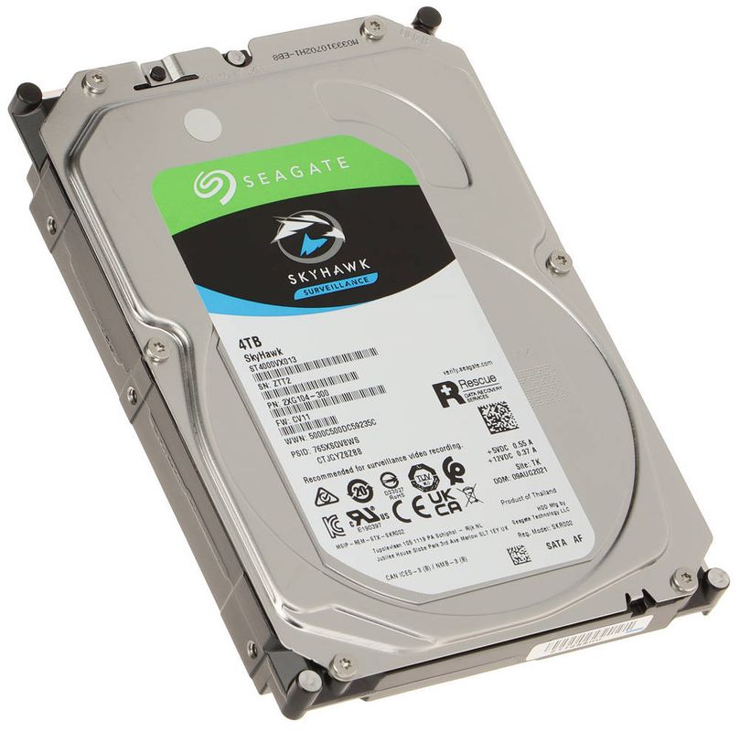 Hard Disk 4TB, 5400 rpm, 180 Mbps, Seagate Skyhawk, ST4000VX013