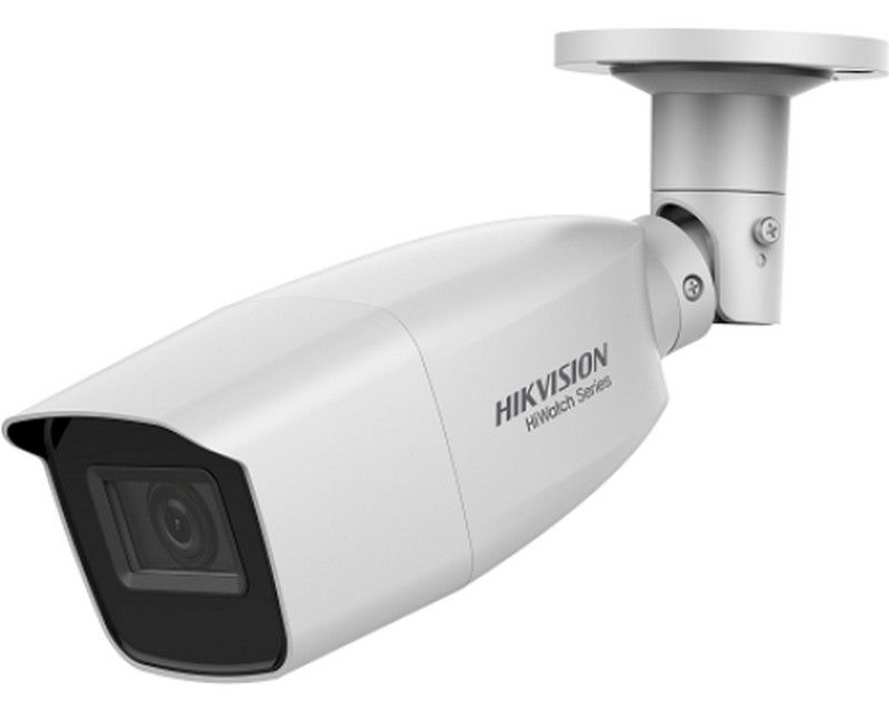 Camera de exterior, 4MP, Lentila Motorizata Autofocus 2.8 - 12 mm, IR40m, 4 in 1, Hikvision HiWatch HWT-B340-VF