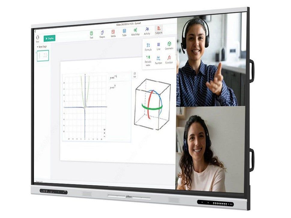 Tabla interactiva cu touchscreen Dahua LPH86-ST420-S3 Whiteboard, 4K DLED, diagonala 86 inch (218.4cm), Wi-Fi, Bluetooth