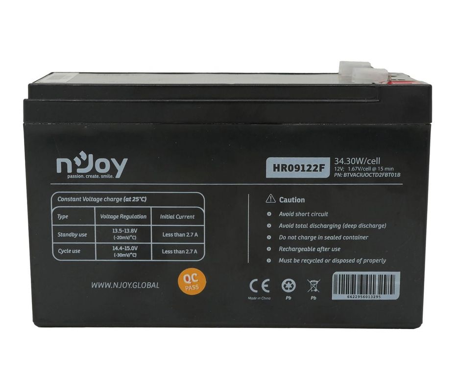 Acumulator 12V Njoy HR09122F pentru UPS-uri profesionale