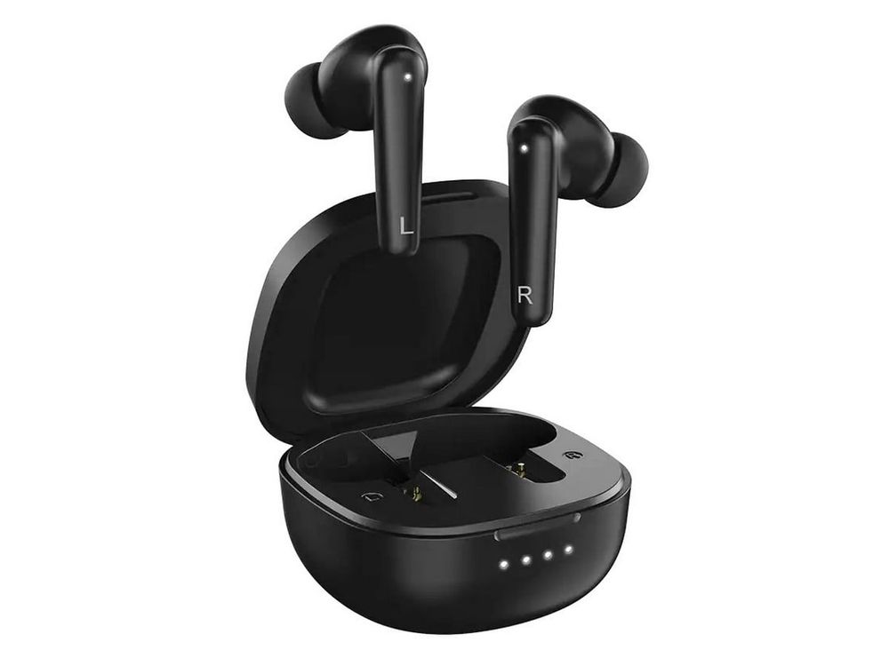Casti wireless intraauriculare Genius, Bluetooth 5.3, microfon, reducere zgomot, control tactil, USB-C, HS-M910BT