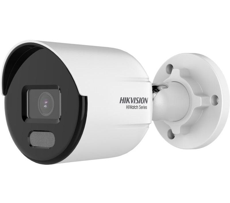 Camera de supraveghere IP HiWatch HWI-B129HA(2.8mm), pentru exterior, ColorVu, 2MP, 2.8mm, LED alb 30m, PoE, IP67