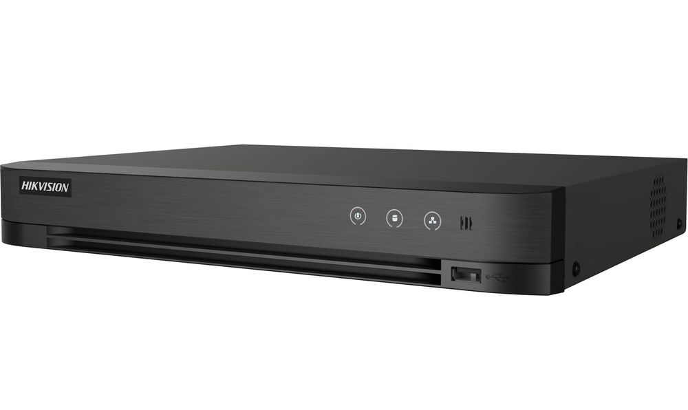 DVR 4 canale Hikvision IDS-7204HUHI-M1/XT/4A+4/1ALM, AcuSense, 5MP, Functii AI, 1 port SATA